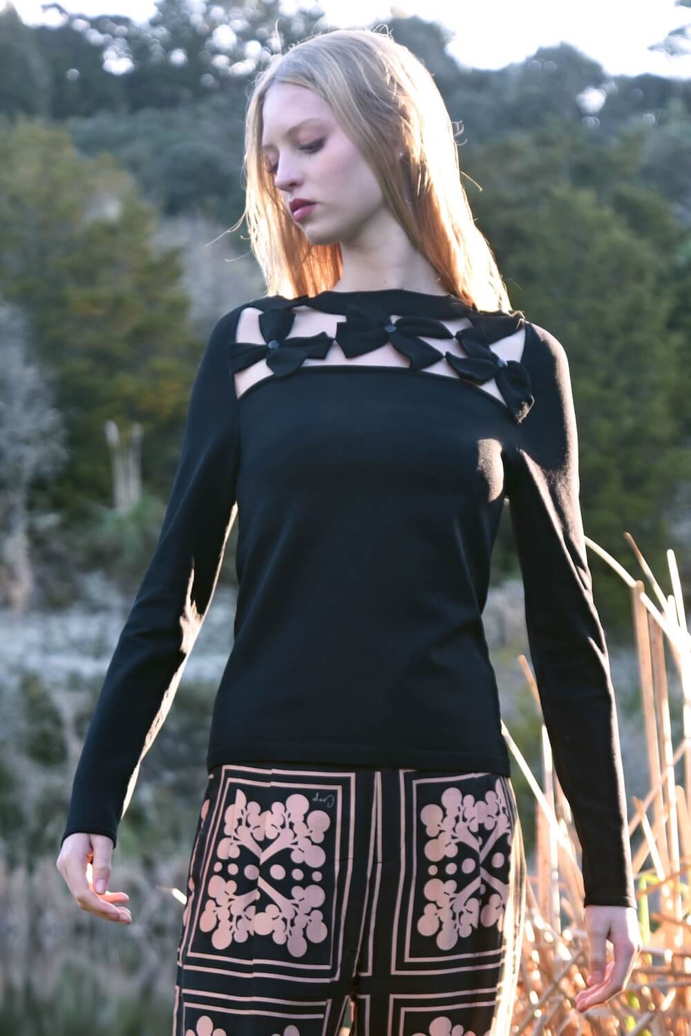 Coop by Trelise Cooper - Peek-A-Bloom Top - Black