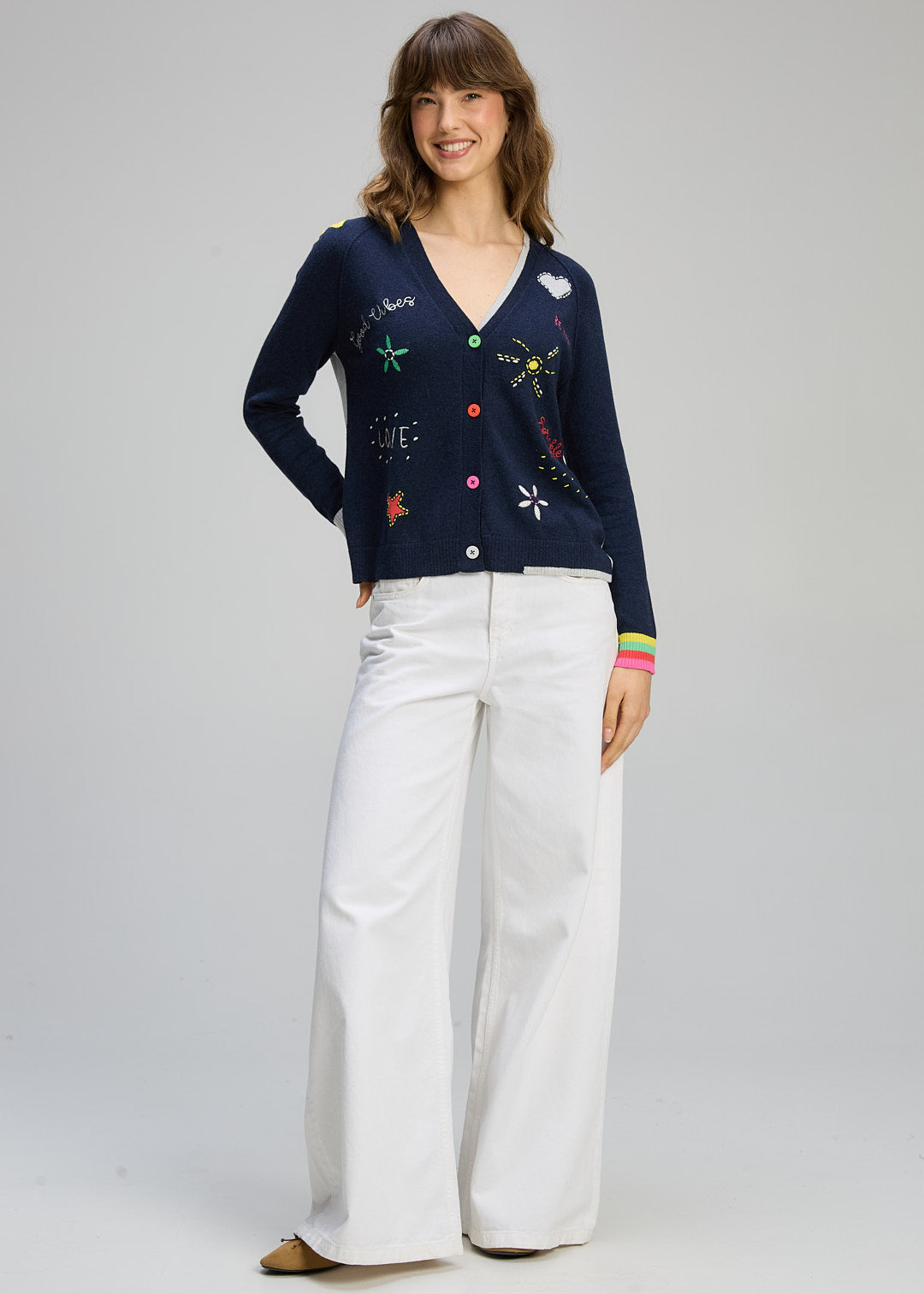 Zaket & Plover - Good Energy Cardi - Dark Denim - ZP8130