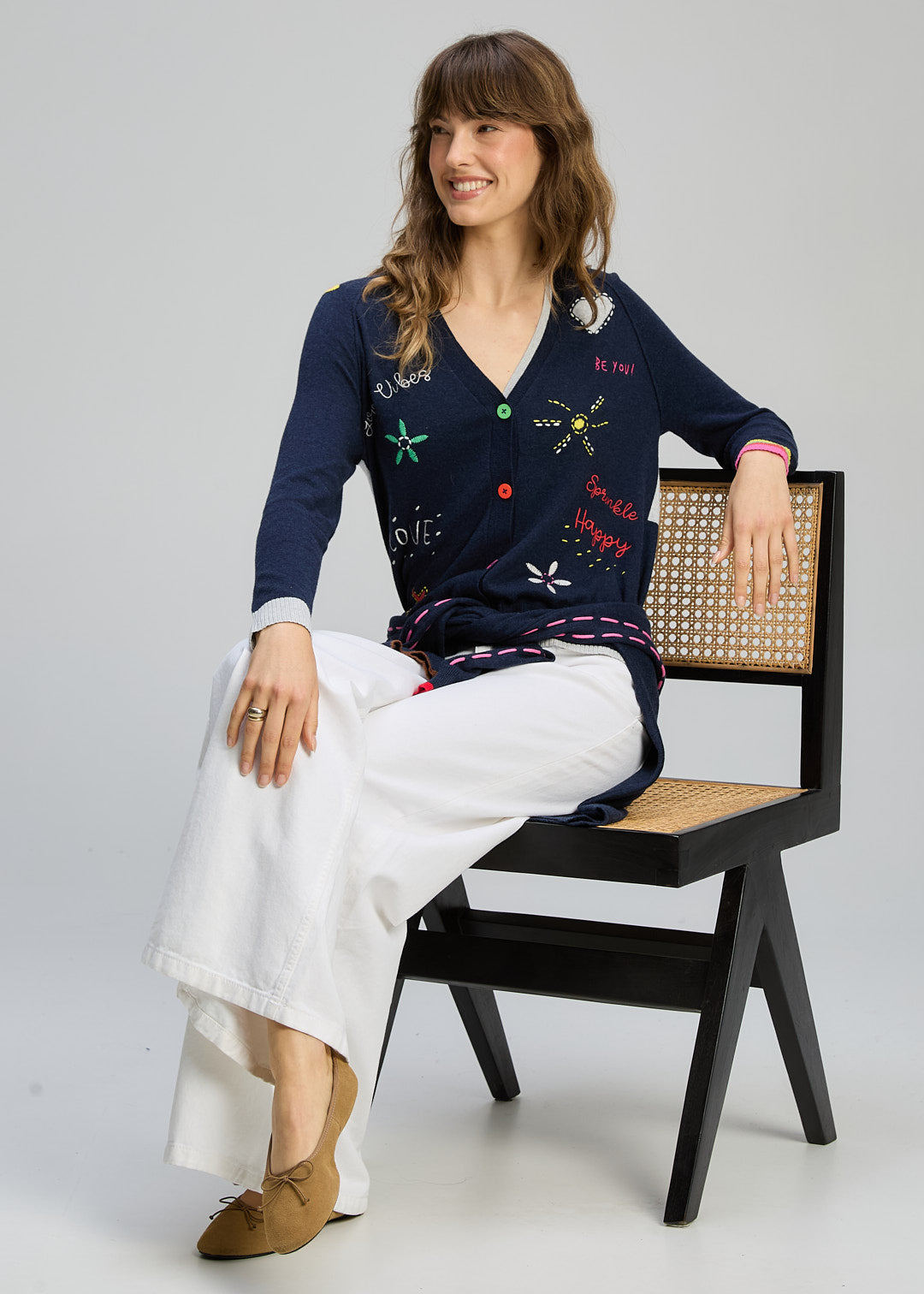 Zaket & Plover - Good Energy Cardi - Dark Denim - ZP8130