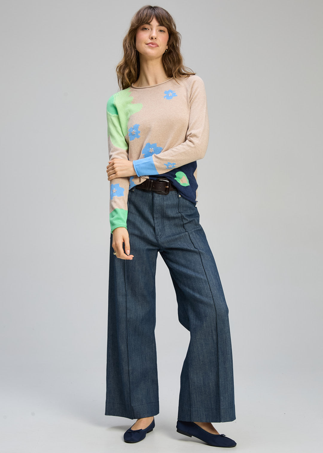 Zaket & Plover - Petal Play Jumper - Almond - ZP8122