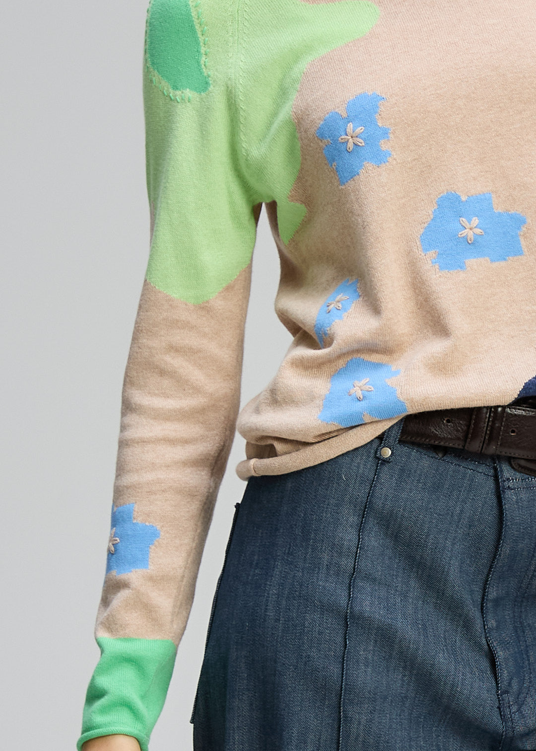 Zaket & Plover - Petal Play Jumper - Almond - ZP8122