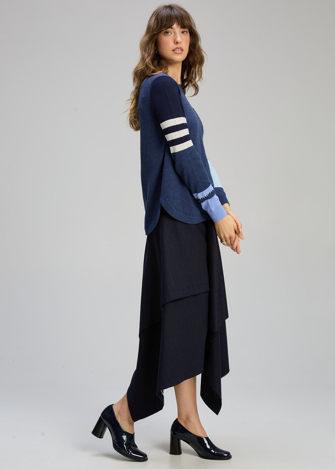 Zaket & Plover - Pocket Detail Jumper - Denim - ZP8124