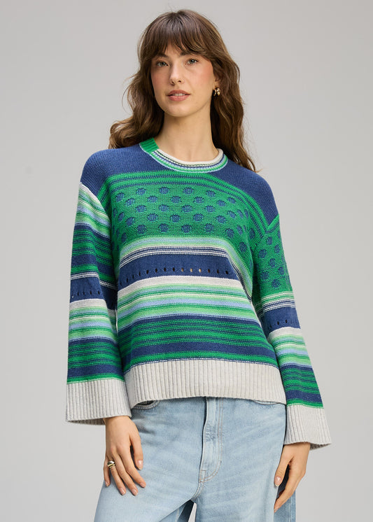 Zaket & Plover - Stripe Pop Jumper - Parsley - ZP8102