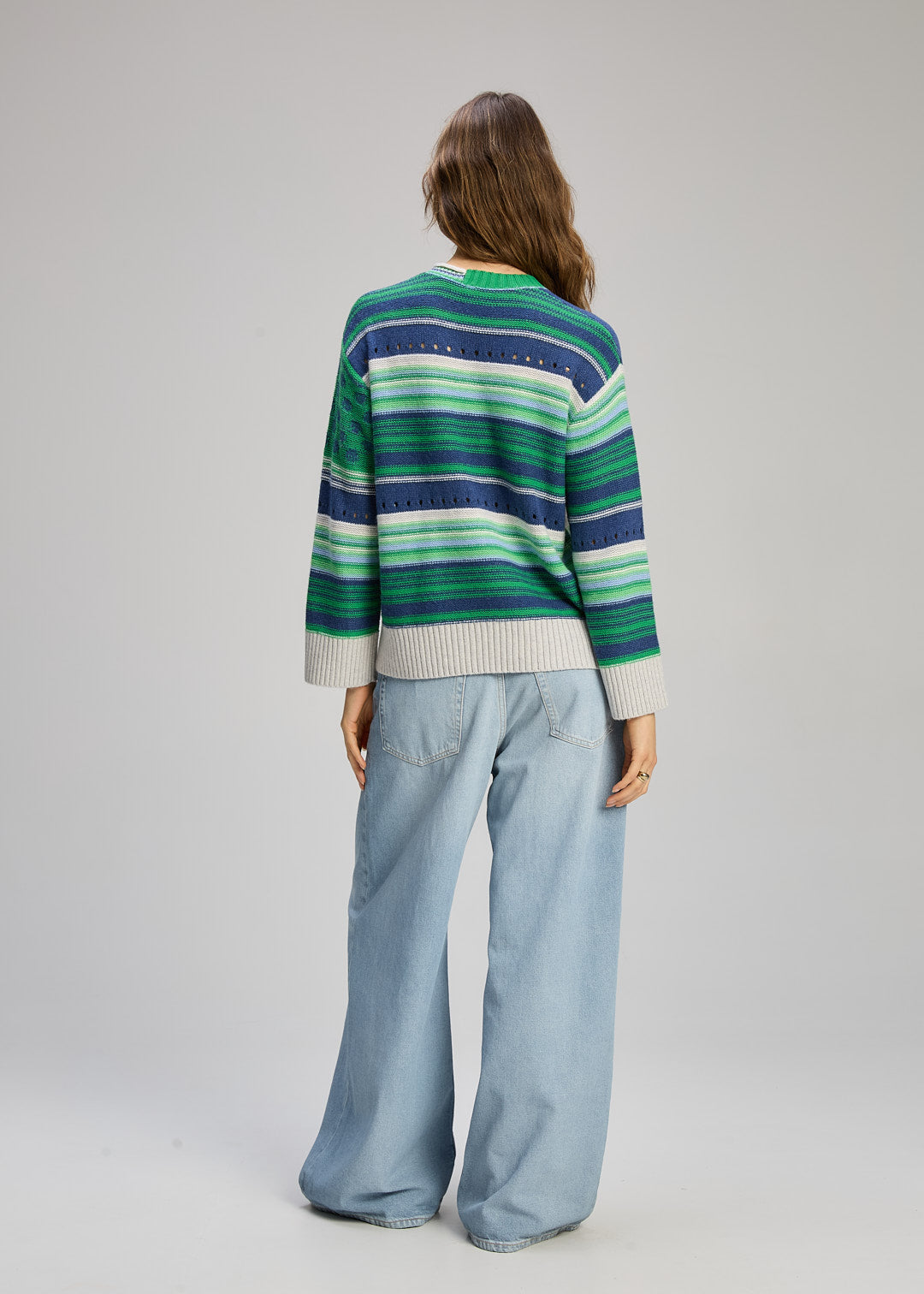 Zaket & Plover - Stripe Pop Jumper - Parsley - ZP8102