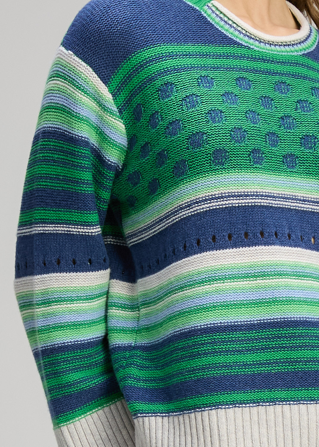 Zaket & Plover - Stripe Pop Jumper - Parsley - ZP8102