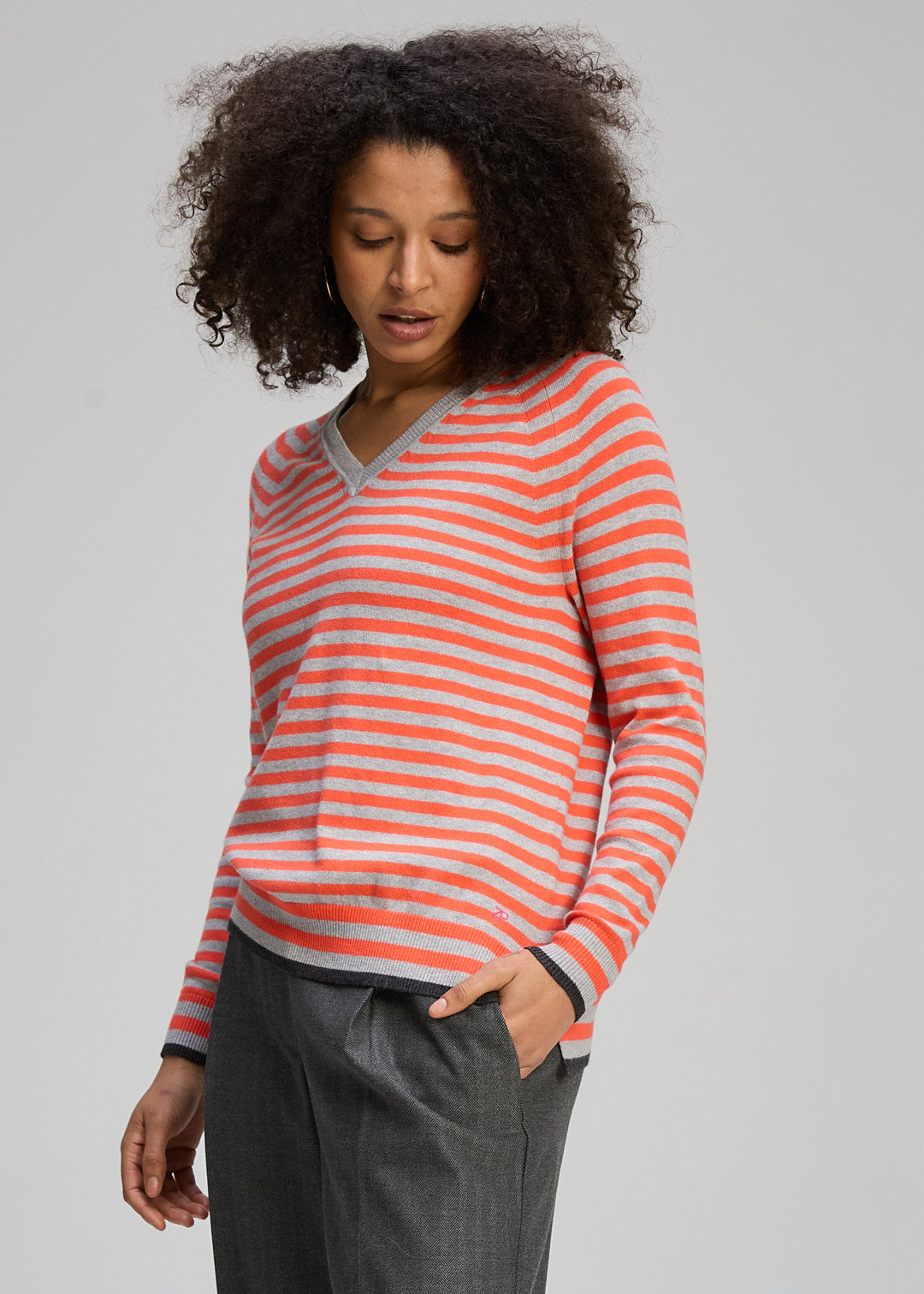 Zaket & Plover - Stripe V Essential - Marl - ZP8142