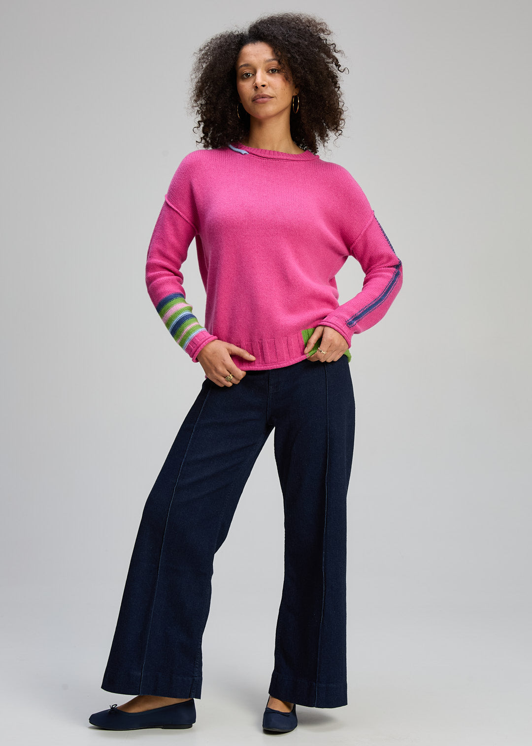 Zaket & Plover - Styled Edges Jumper - Amaranth - ZP8103