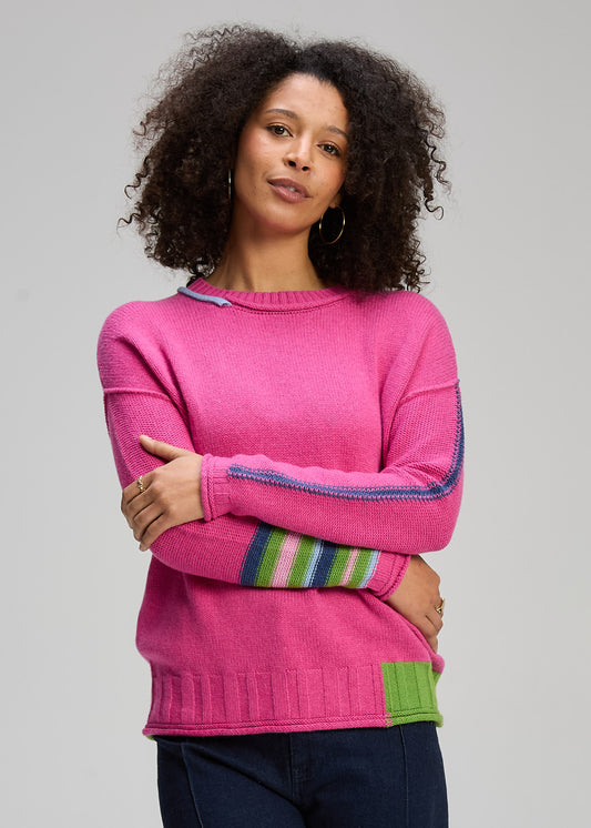 Zaket & Plover - Styled Edges Jumper - Amaranth - ZP8103