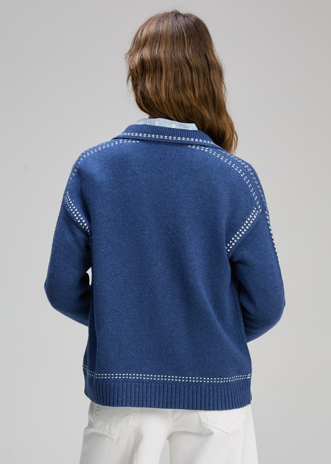 Zaket & Plover - Tailored Cardi - Indigo - ZP8101