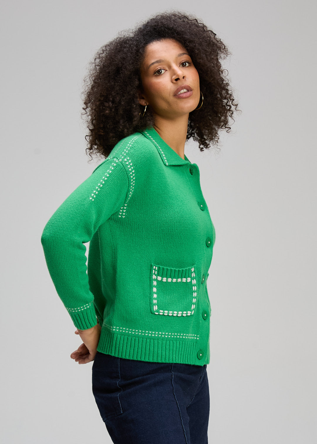 Zaket & Plover - Tailored Cardi - Rocket - ZP8101