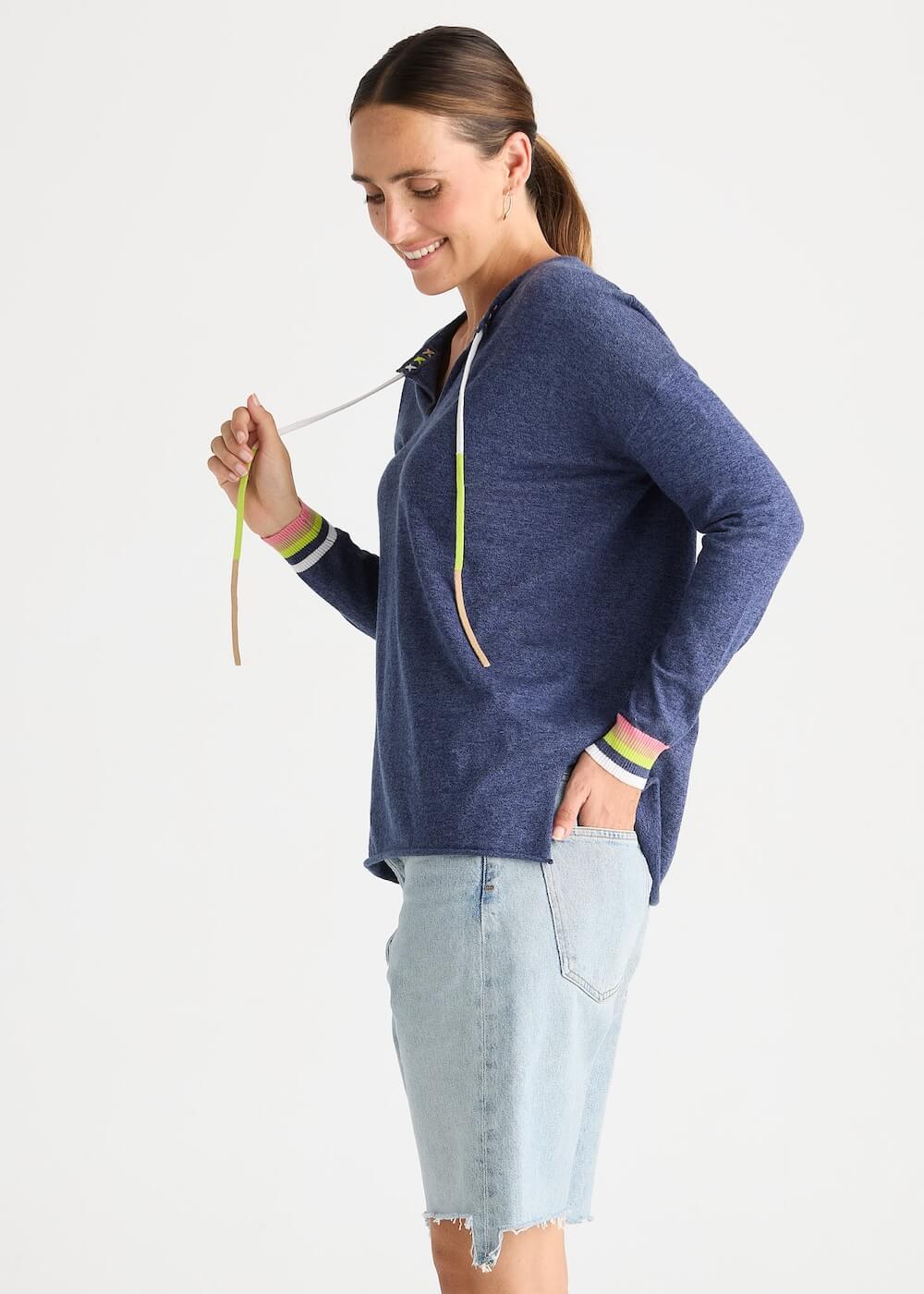 Zaket & Plover - Island Tie Top - Denim (ZP8805)
