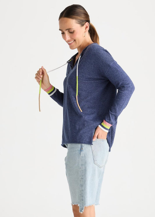 Zaket & Plover - Island Tie Top - Denim (ZP8805)