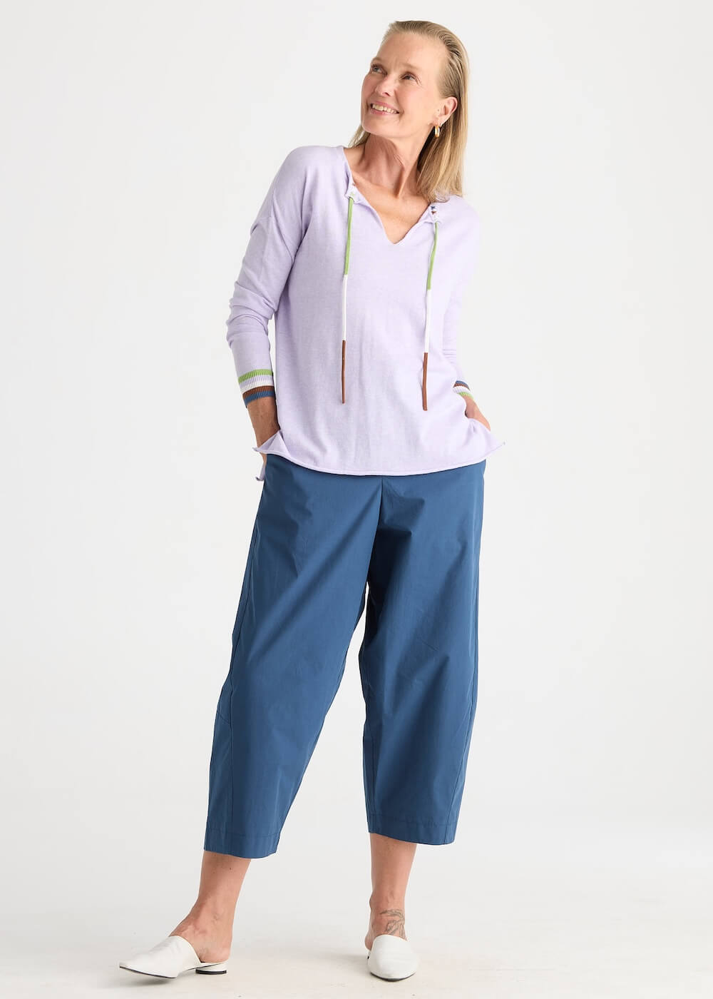Zaket & Plover - Island Tie Top - Lavender (ZP8805)