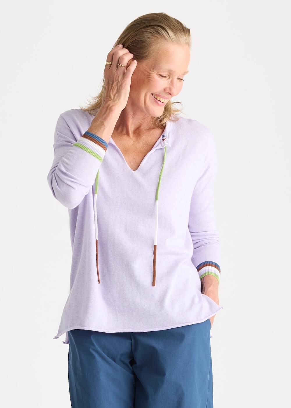 Zaket & Plover - Island Tie Top - Lavender (ZP8805)