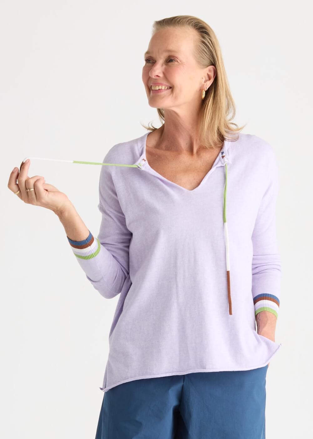 Zaket & Plover - Island Tie Top - Lavender (ZP8805)