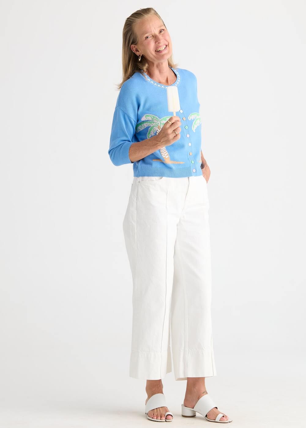 Zaket & Plover - Island Cardi - Bluebell (ZP8815)