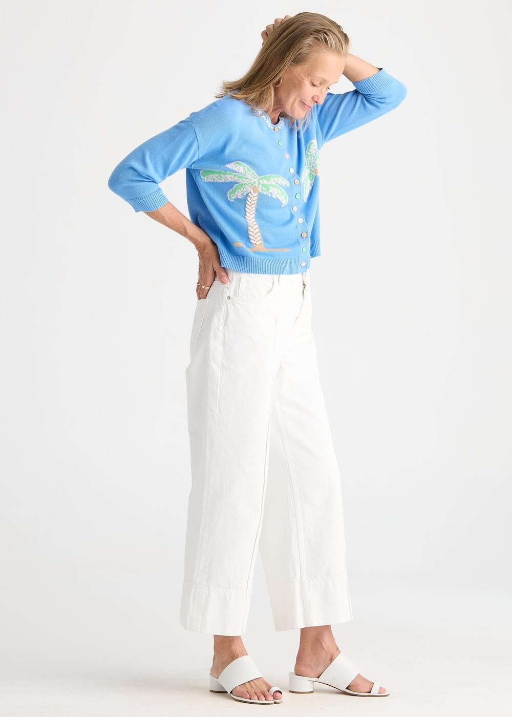 Zaket & Plover - Island Cardi - Bluebell (ZP8815)