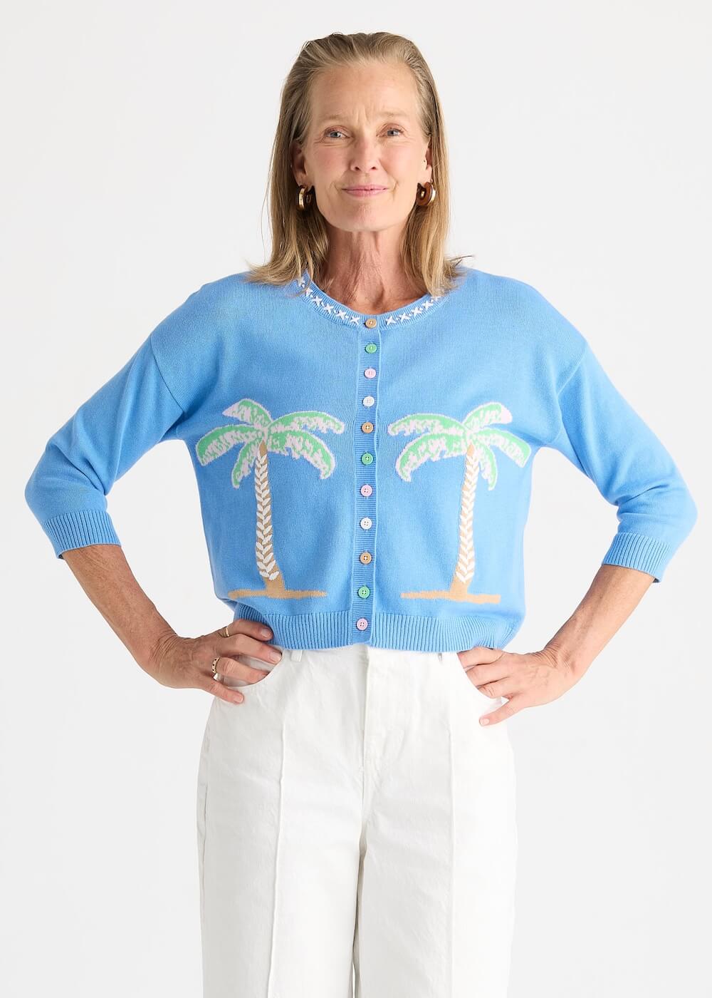 Zaket & Plover - Island Cardi - Bluebell (ZP8815)