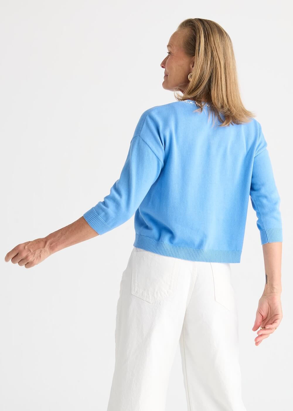 Zaket & Plover - Island Cardi - Bluebell (ZP8815)