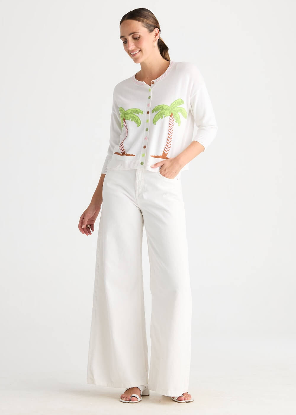 Zaket & Plover - Island Cardi - White (ZP8815)