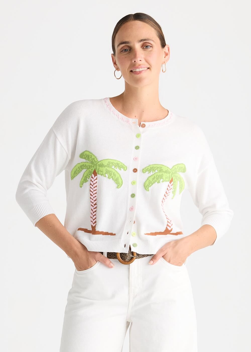 Zaket & Plover - Island Cardi - White (ZP8815)