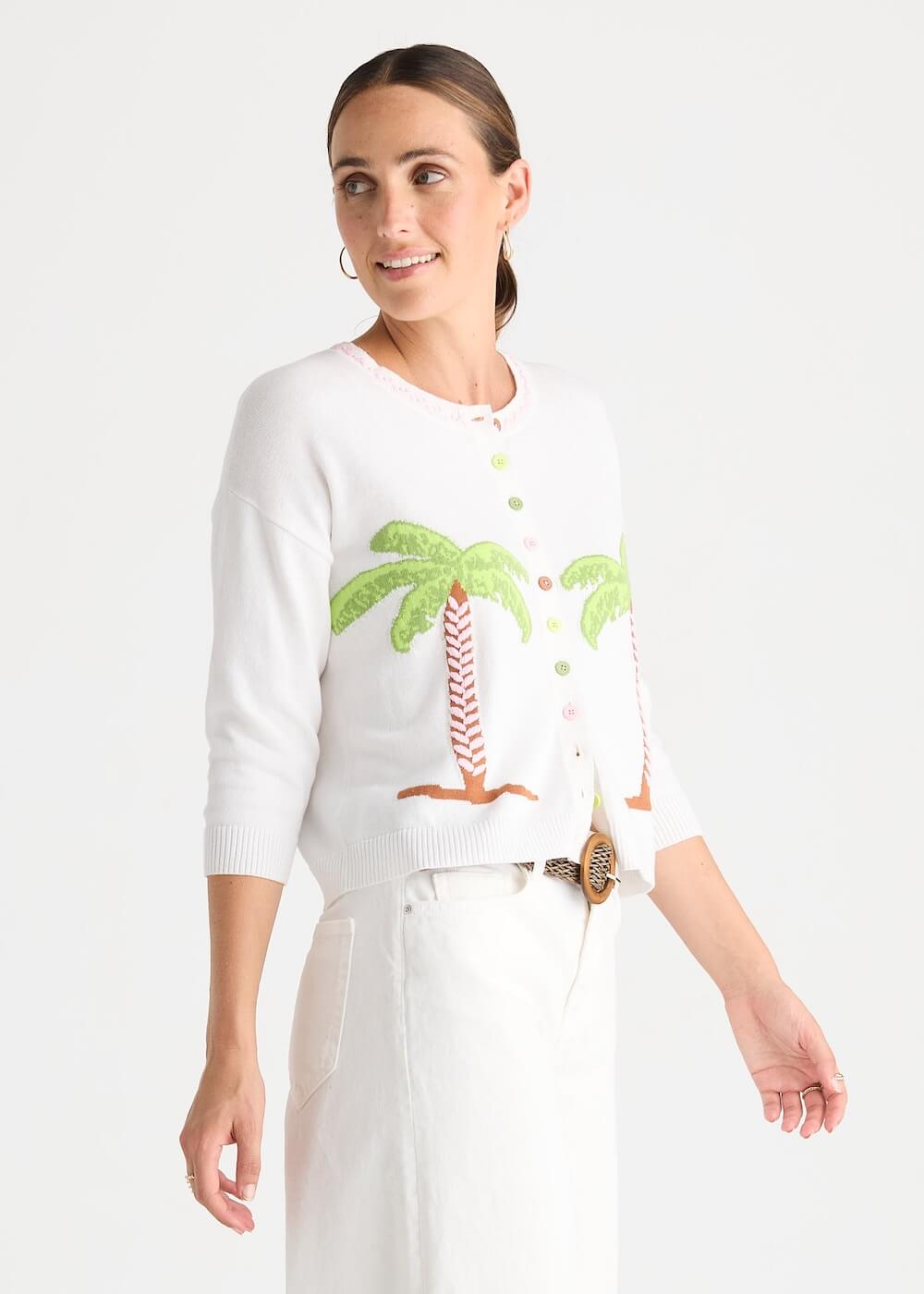 Zaket & Plover - Island Cardi - White (ZP8815)