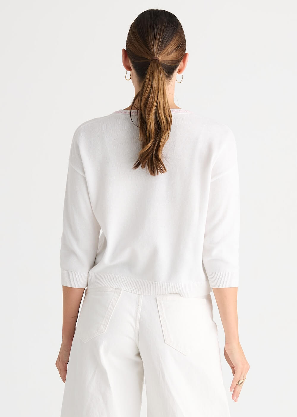 Zaket & Plover - Island Cardi - White (ZP8815)