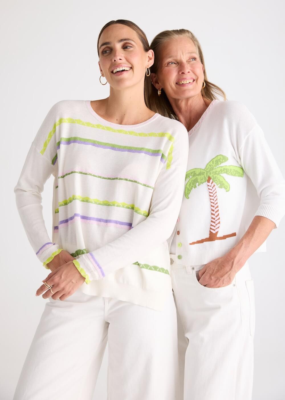 Zaket & Plover - Island Cardi - White (ZP8815)