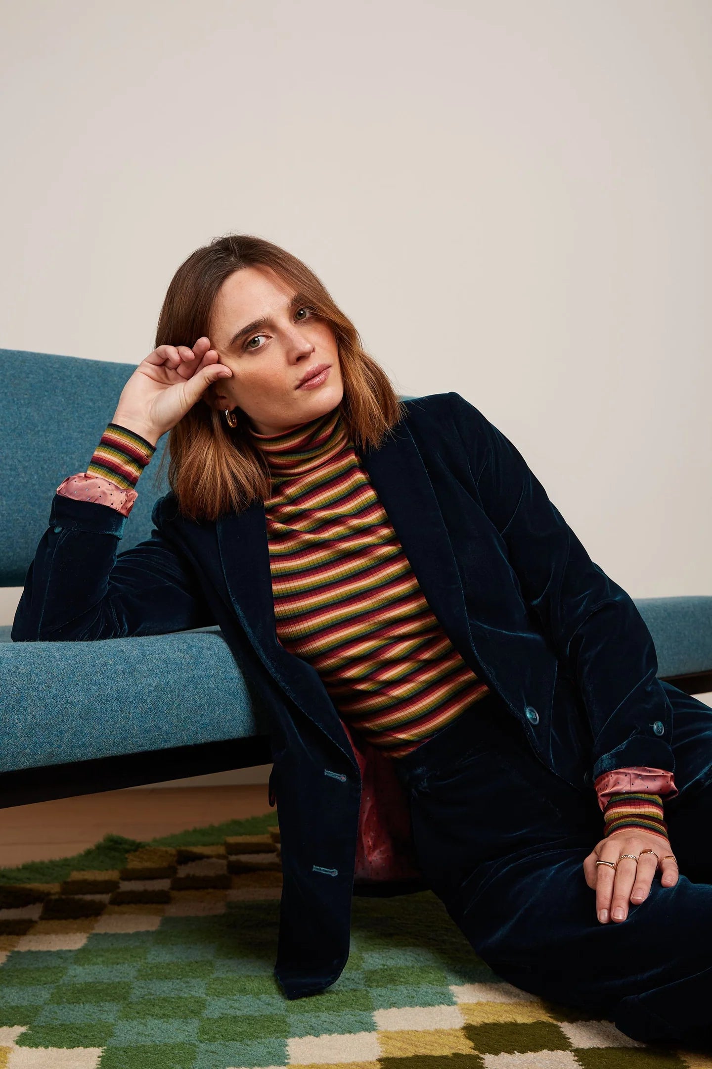 King Louie Brooke Blazer Gamine Velvet