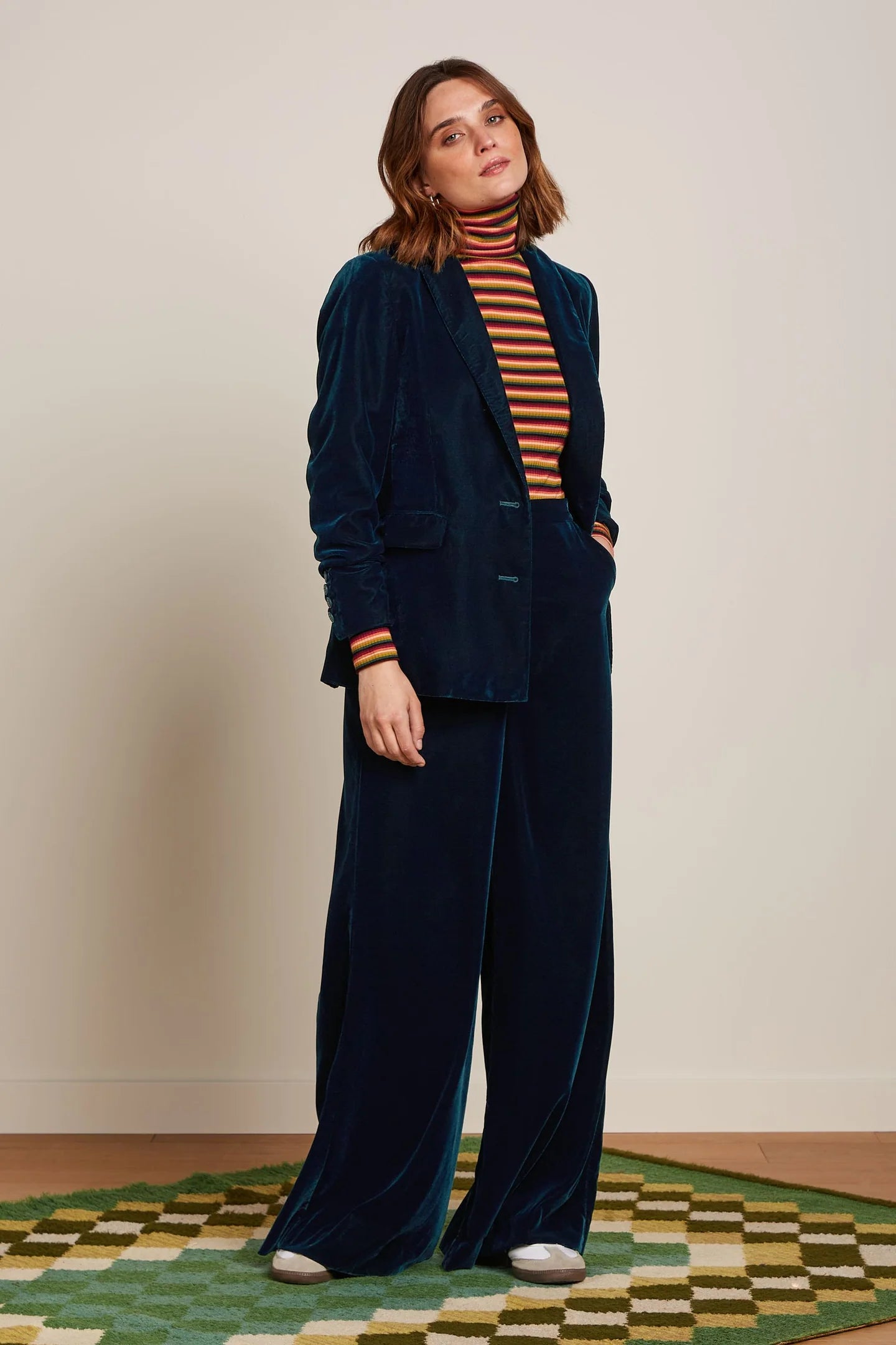 King Louie Brooke Blazer Gamine Velvet