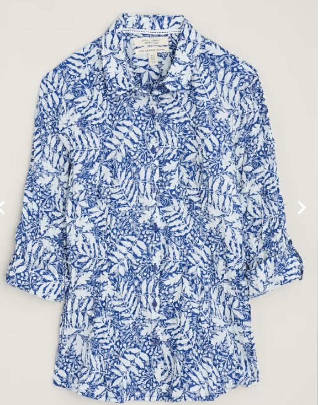 Seasalt 'Larissa Shirt' - Frosted Leaves Shallows