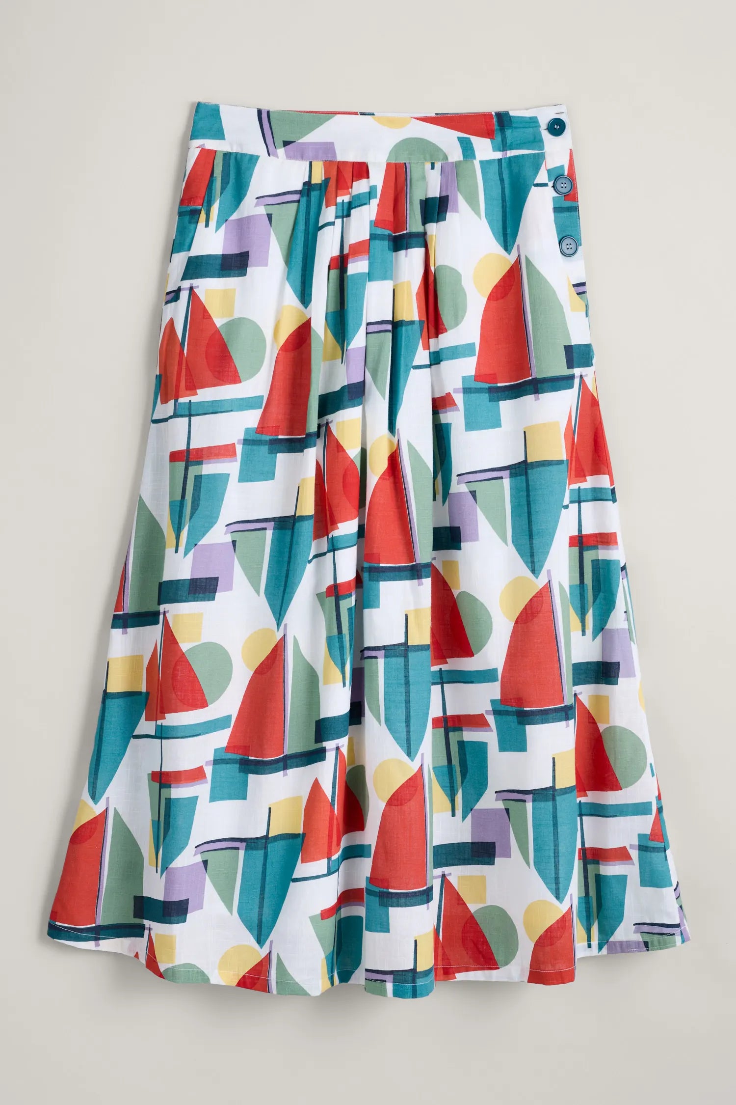 Seasalt Cliff Road Skirt - Harbour Collage Mix