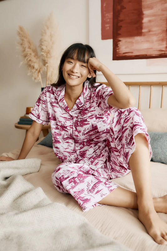 Seasalt Nesting Bird Pyjamas- Toile Seaside Chalk Flag