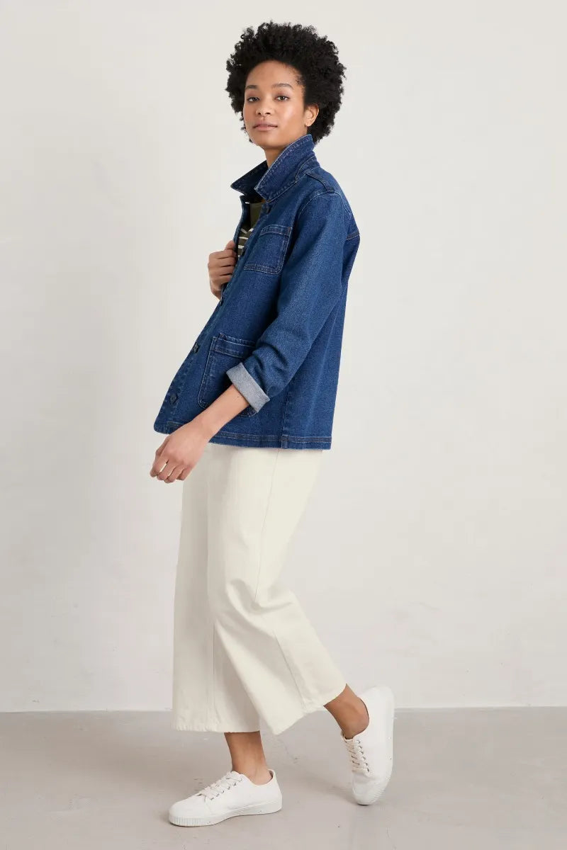 Seasalt Reading Rocks Jacket Mid Indigo Wash This is Denim Life