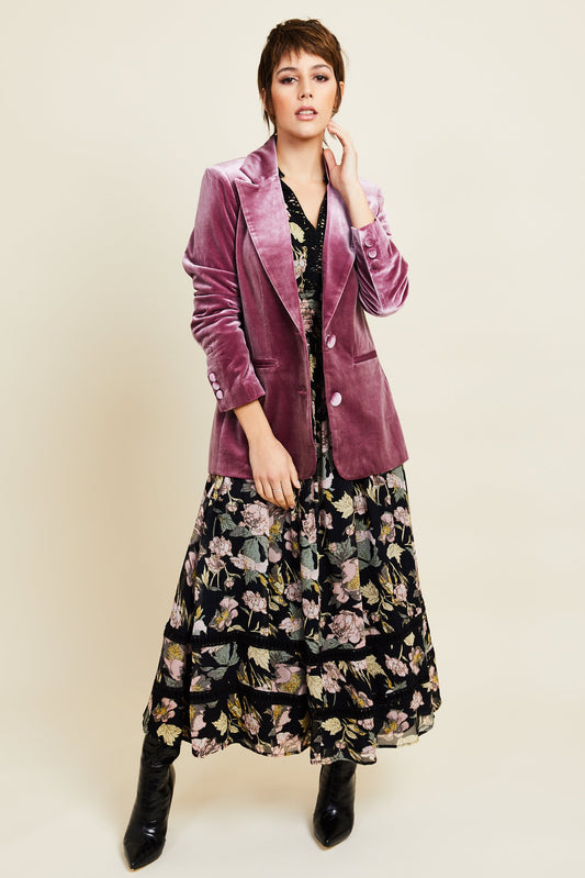 Kamare Surry Velvet Jacket - Pink