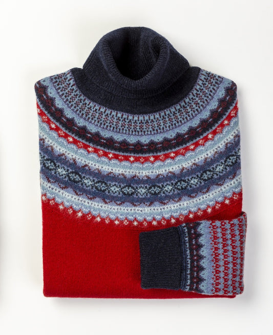 Eribe Alpine Roll Collar Sweater Poppy