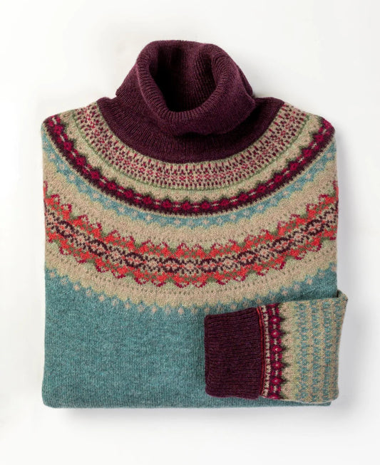 Eribe Alpine Roll Collar Sweater Old Rose