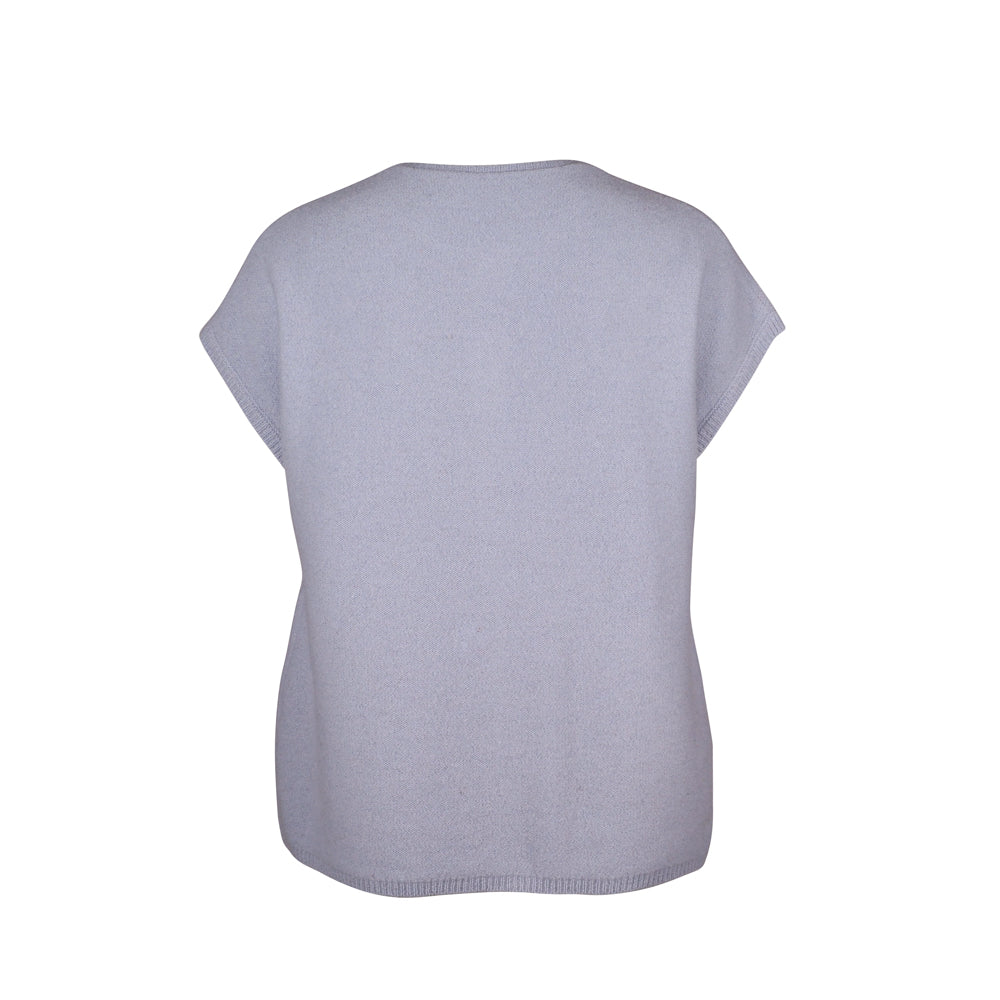 Mansted Komma Button Vest | Lavender