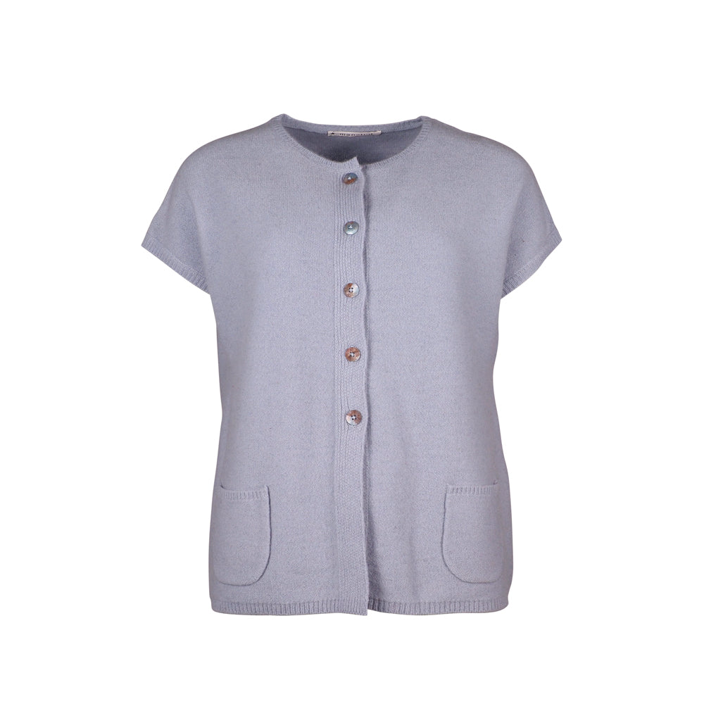 Mansted Komma Button Vest | Lavender